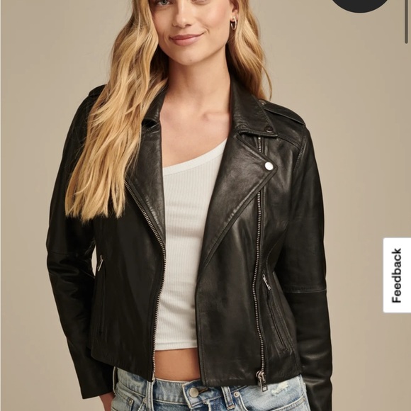 Luckily Brand Leather Moto Jacket - Picture 6 of 11